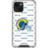 NFL Los Angeles Rams White Logo Blast iPhone 13 Clear Case
