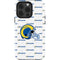 NFL Los Angeles Rams White Logo Blast iPhone 13 Pro Impact Case