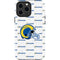 NFL Los Angeles Rams White Logo Blast iPhone 13 Pro Max Impact Case
