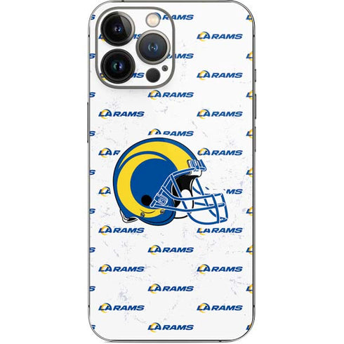 NFL Los Angeles Rams White Logo Blast iPhone 13 Pro Max Skin