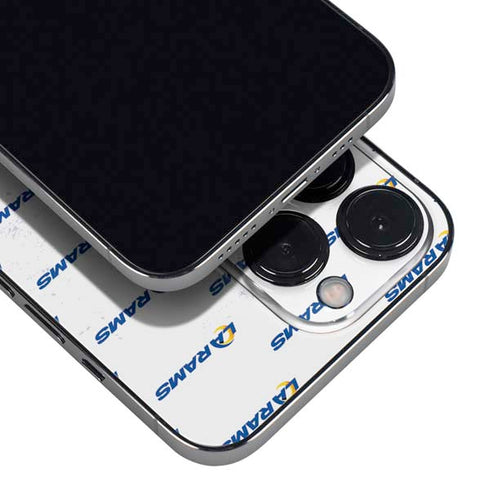 NFL Los Angeles Rams White Logo Blast iPhone 13 Pro Max Skin