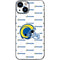 NFL Los Angeles Rams White Logo Blast iPhone 13 Skin