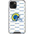 NFL Los Angeles Rams White Logo Blast iPhone 14 Clear Case