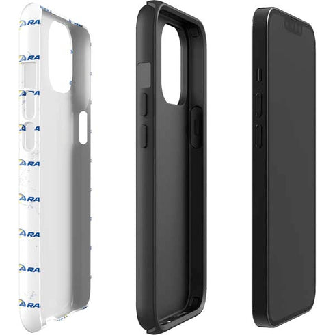 NFL Los Angeles Rams White Logo Blast iPhone 14 Plus Impact Case