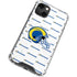 NFL Los Angeles Rams White Logo Blast iPhone 14 Plus Clear Case