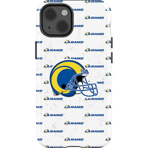 NFL Los Angeles Rams White Logo Blast iPhone 15 Impact Case