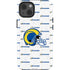NFL Los Angeles Rams White Logo Blast iPhone 15 Impact Case