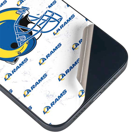 NFL Los Angeles Rams White Logo Blast iPhone 14 Plus Skin