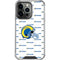 NFL Los Angeles Rams White Logo Blast iPhone 14 Pro Clear Case