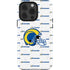 NFL Los Angeles Rams White Logo Blast iPhone 14 Pro Impact Case