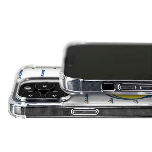 NFL Los Angeles Rams White Logo Blast iPhone 14 Pro MagSafe Case