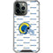 NFL Los Angeles Rams White Logo Blast iPhone 14 Pro Max Clear Case