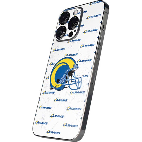 NFL Los Angeles Rams White Logo Blast iPhone 14 Pro Max Skin
