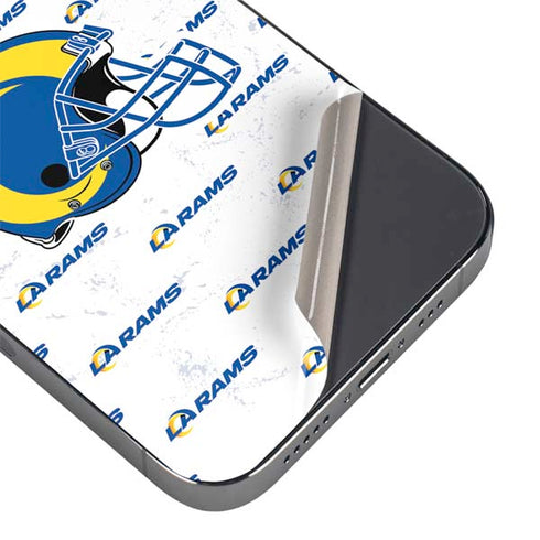 NFL Los Angeles Rams White Logo Blast iPhone 14 Pro Max Skin