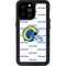 NFL Los Angeles Rams White Logo Blast iPhone 14 Pro Max Waterproof Case