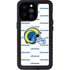 NFL Los Angeles Rams White Logo Blast iPhone 14 Pro Max Waterproof Case