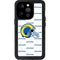 NFL Los Angeles Rams White Logo Blast iPhone 14 Pro Waterproof Case