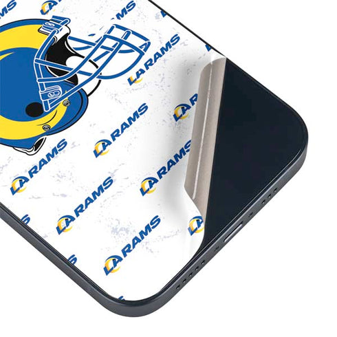NFL Los Angeles Rams White Logo Blast iPhone 14 Skin