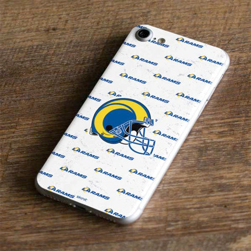 NFL Los Angeles Rams White Logo Blast iPhone 7 Skin
