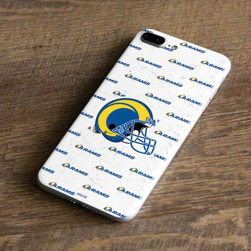 NFL Los Angeles Rams White Logo Blast iPhone 8 Plus Skin