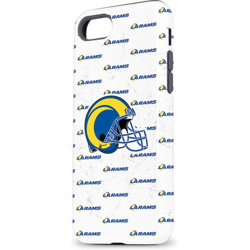 NFL Los Angeles Rams White Logo Blast iPhone 8 Pro Case
