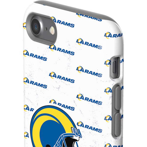NFL Los Angeles Rams White Logo Blast iPhone SE (2nd & 3rd Gen) Pro Case