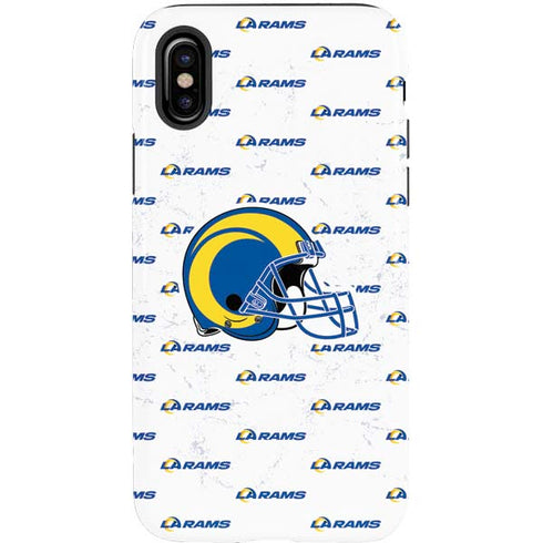 NFL Los Angeles Rams White Logo Blast iPhone X Pro Case