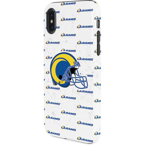 NFL Los Angeles Rams White Logo Blast iPhone X Pro Case