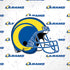 NFL Los Angeles Rams White Logo Blast iPhone X Pro Case