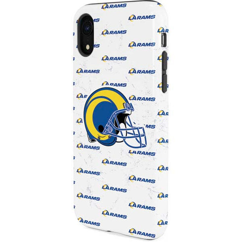 NFL Los Angeles Rams White Logo Blast iPhone XR Pro Case