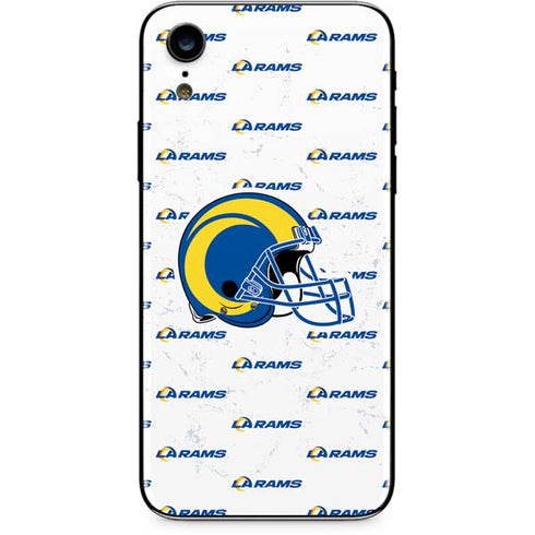 NFL Los Angeles Rams White Logo Blast iPhone XR Skin