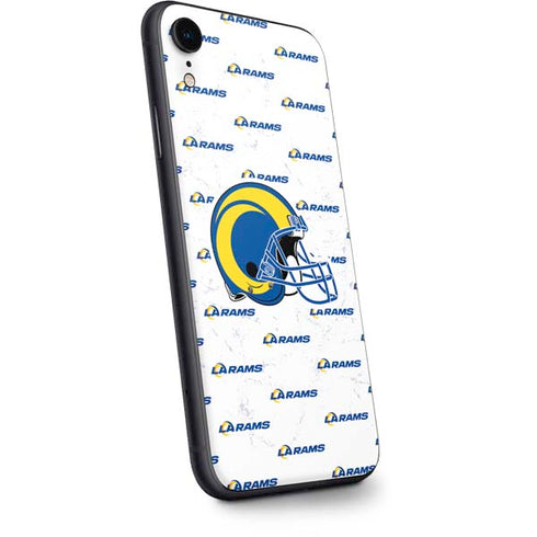 NFL Los Angeles Rams White Logo Blast iPhone XR Skin