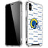 NFL Los Angeles Rams White Logo Blast iPhone XS Max Clear Case
