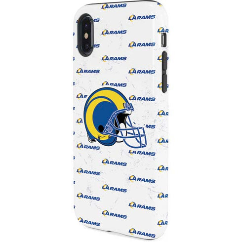 NFL Los Angeles Rams White Logo Blast iPhone XS Pro Case