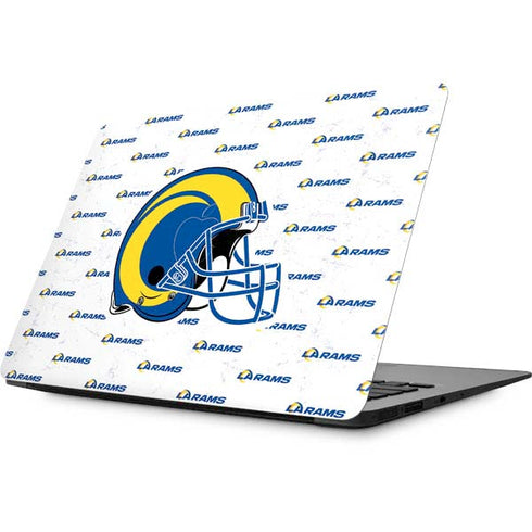 NFL Los Angeles Rams White Logo Blast Apple MacBook Skin