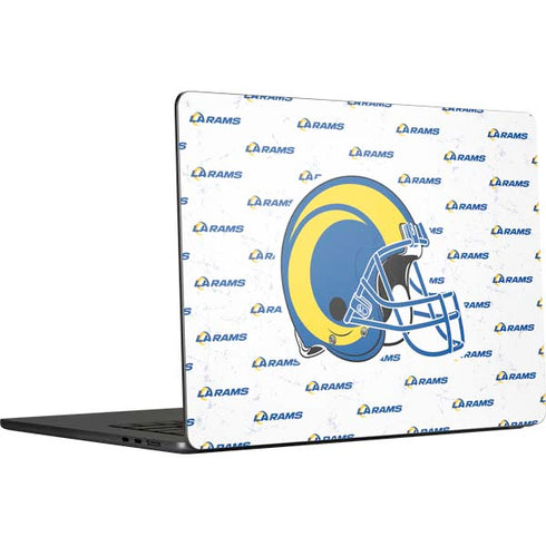 NFL Los Angeles Rams White Logo Blast MacBook Air 15 in (2023) Skin