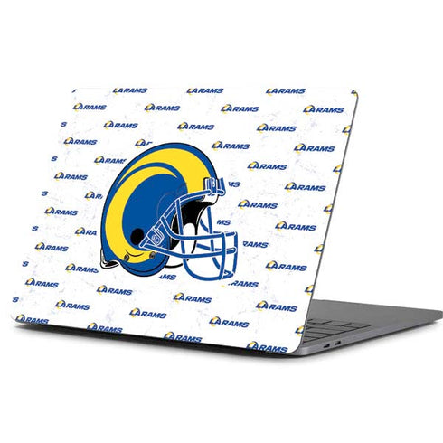NFL Los Angeles Rams White Logo Blast Apple MacBook Pro 13-inch Skin