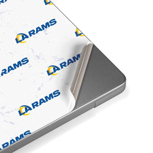 NFL Los Angeles Rams White Logo Blast MacBook Pro 14in (2021-24) Skin
