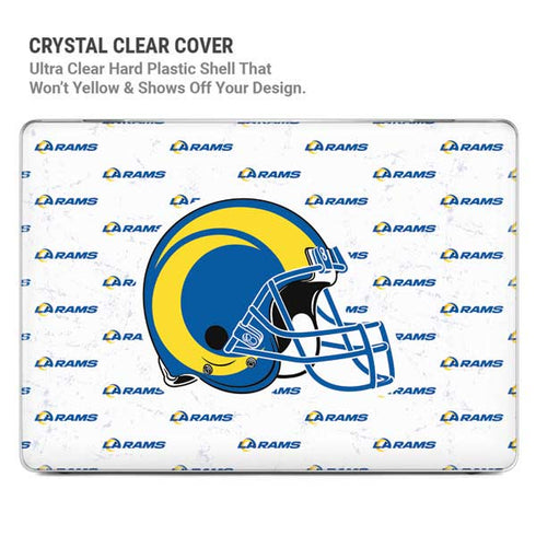 NFL Los Angeles Rams White Logo Blast MacBook Pro 16in (2021-25) Case plus Skin