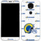 NFL Los Angeles Rams White Logo Blast Moto E5 Plus Skin