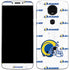 NFL Los Angeles Rams White Logo Blast Moto E5 Plus Skin