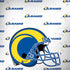 NFL Los Angeles Rams White Logo Blast Moto G6 Skin
