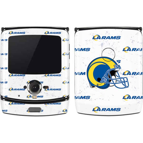 NFL Los Angeles Rams White Logo Blast Motorola RAZR Skin