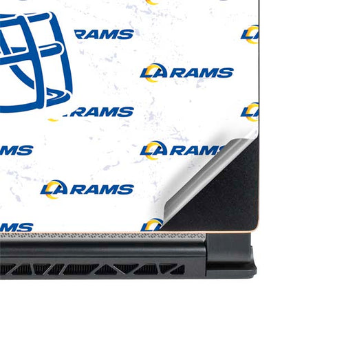 NFL Los Angeles Rams White Logo Blast MSI GS65 Stealth Laptop Skin