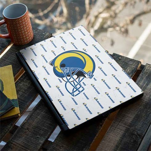 NFL Los Angeles Rams White Logo Blast MSI GS65 Stealth Laptop Skin