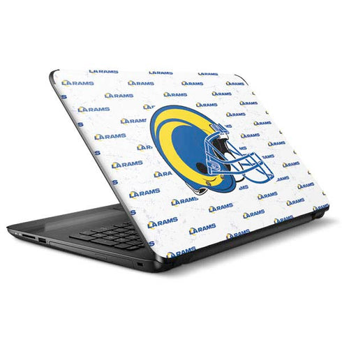 NFL Los Angeles Rams White Logo Blast HP Notebook Skin
