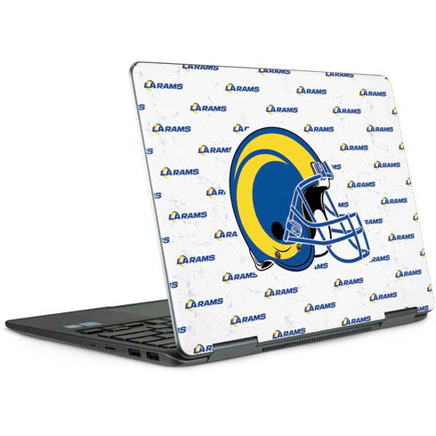NFL Los Angeles Rams White Logo Blast Notebook 9 Pro 13in (2017) Skin
