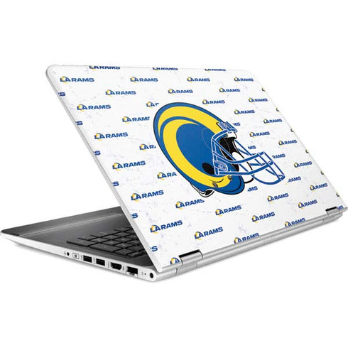 NFL Los Angeles Rams White Logo Blast HP Pavilion Skin