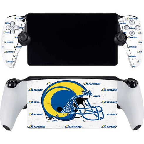 NFL Los Angeles Rams White Logo Blast PlayStation Portal Remote Player Skin