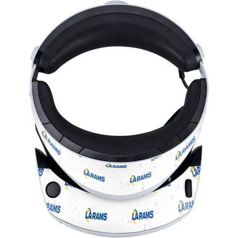 NFL Los Angeles Rams White Logo Blast PlayStation VR2 Skin
